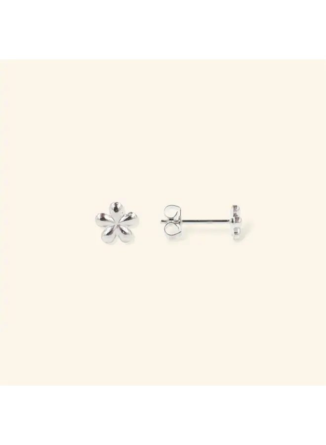 Blossom stud - Silver (single piece)