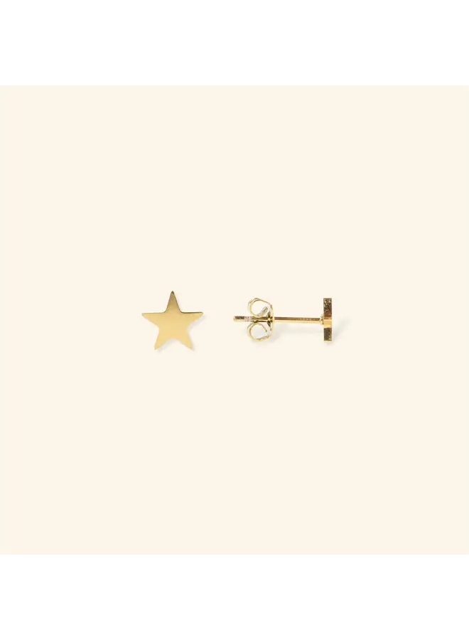 Mable. - Starlett stud - Gold (single piece)