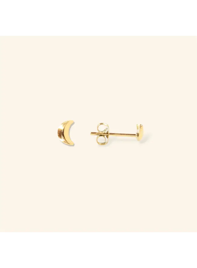 Moonlight stud - Gold (single piece)