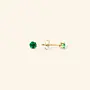 Mable. - Emerald stud - Gold (single piece)