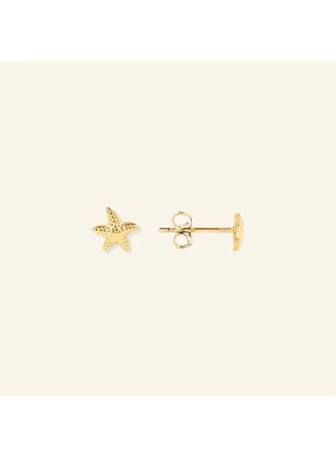 Ocean star stud - Gold (single piece)