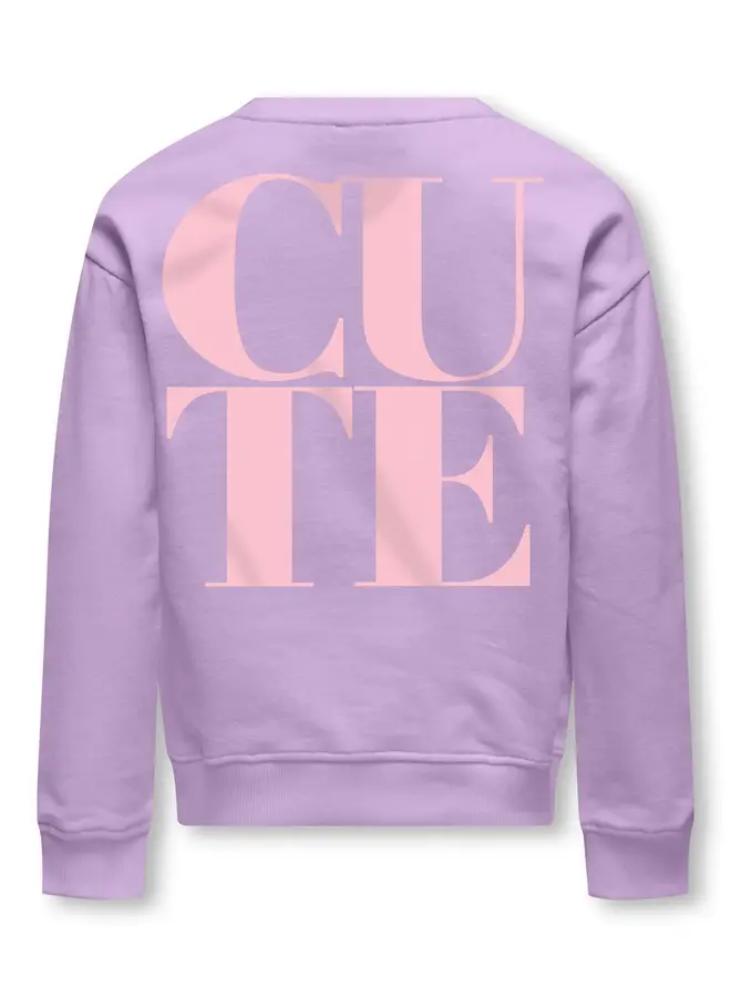 Kids Only - Ditte life ls sweat - Orchid bloom/Ballerina