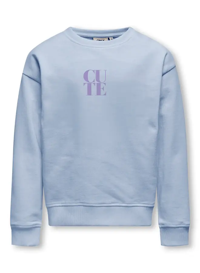 Kids Only - Ditte life ls sweat - Cashmere blue/Violet tulip