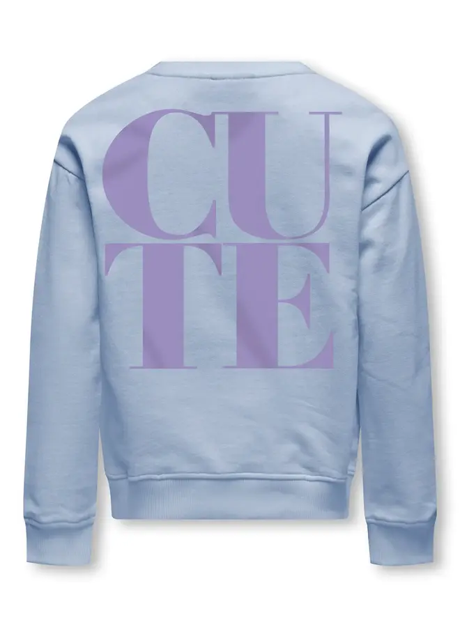 Kids Only - Ditte life ls sweat - Cashmere blue/Violet tulip