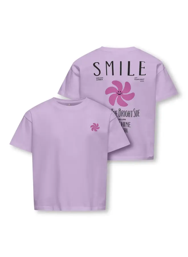 Kids Only - Sun-veras flower ss top - Orchid bloom/Liatris