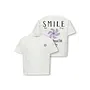 Kids Only - Sun-veras flower ss top - Bright white/Orchid bloom