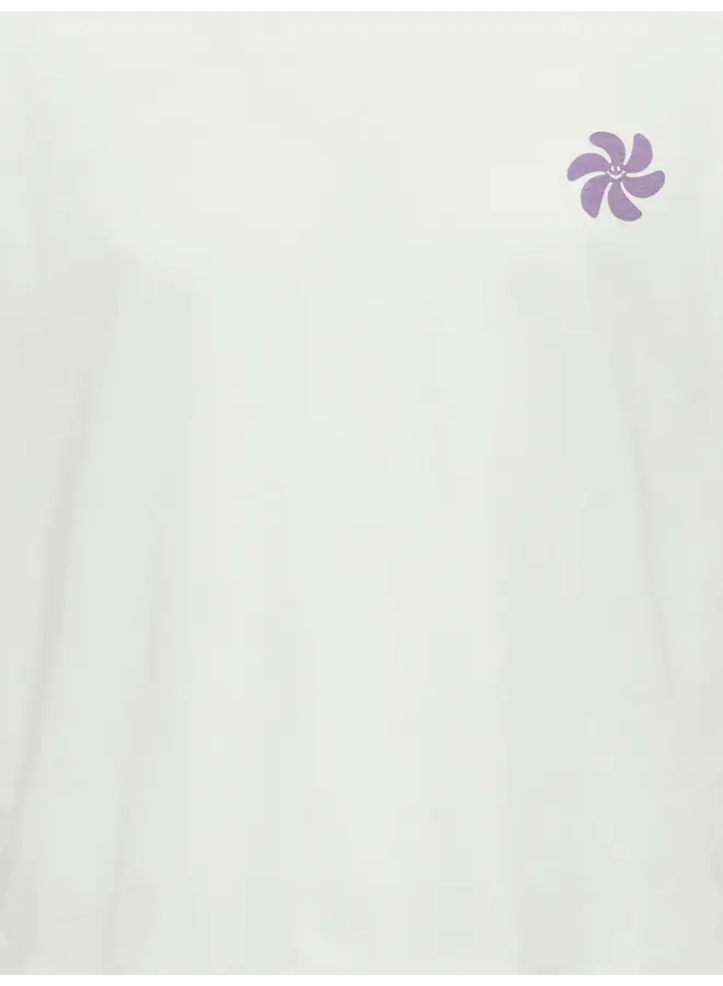 Kids Only - Sun-veras flower ss top - Bright white/Orchid bloom
