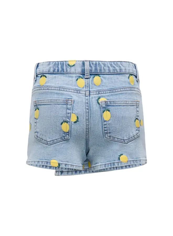 Kids Only - Blair printed skort - Light blue denim lemon