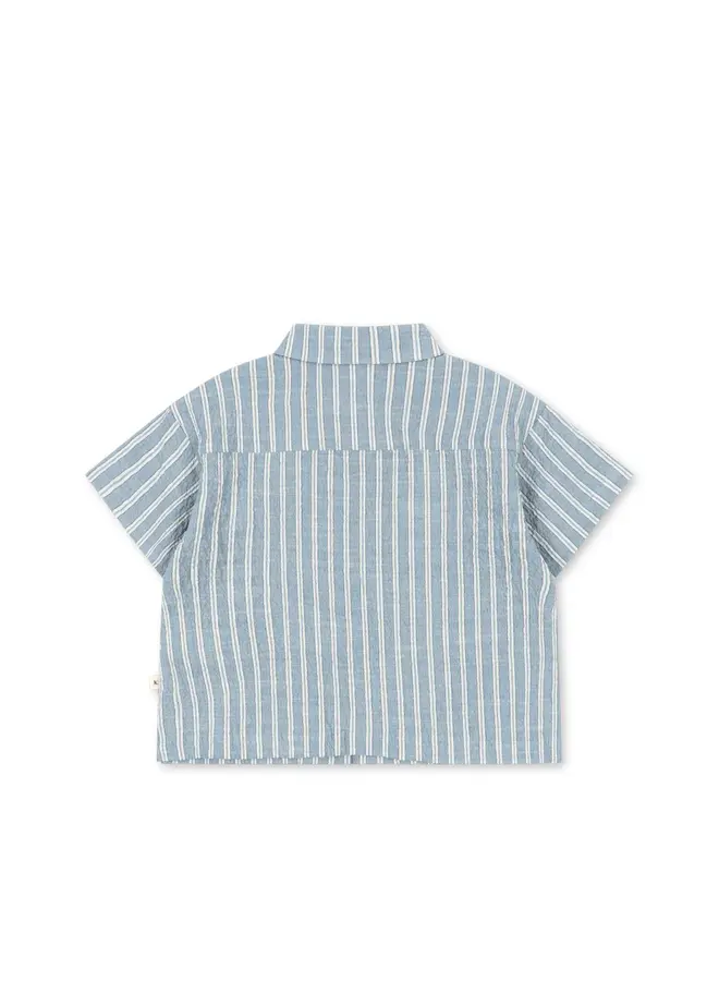 Konges Sløjd - Elliot ss shirt - Trio bleu stripe