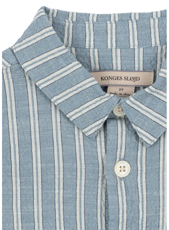 Konges Sløjd - Elliot ss shirt - Trio bleu stripe