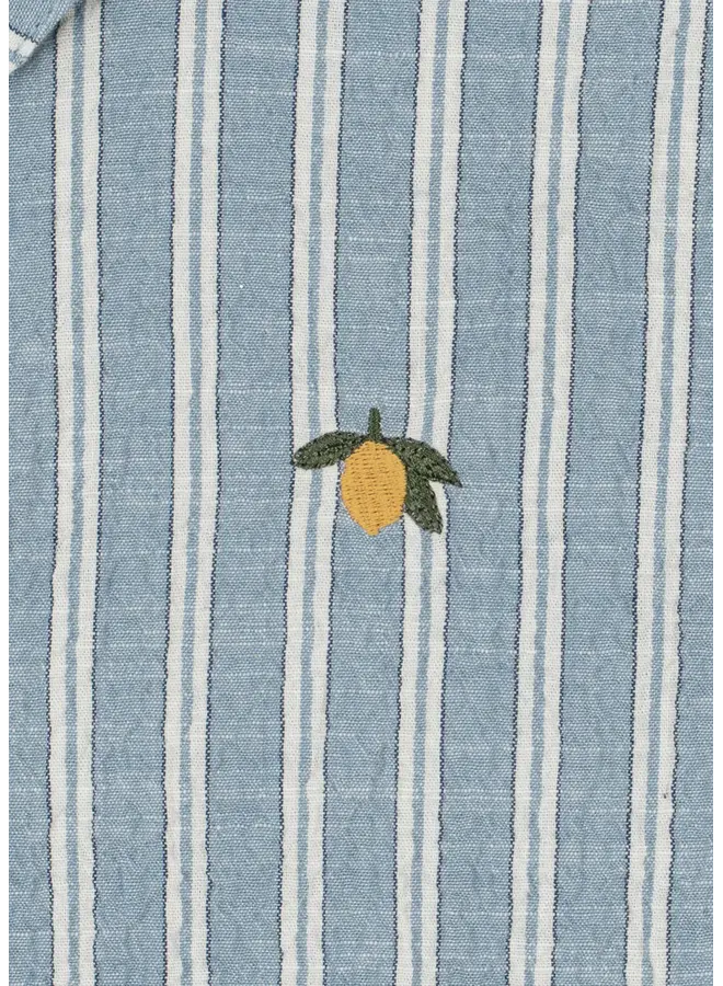 Konges Sløjd - Elliot ss shirt - Trio bleu stripe