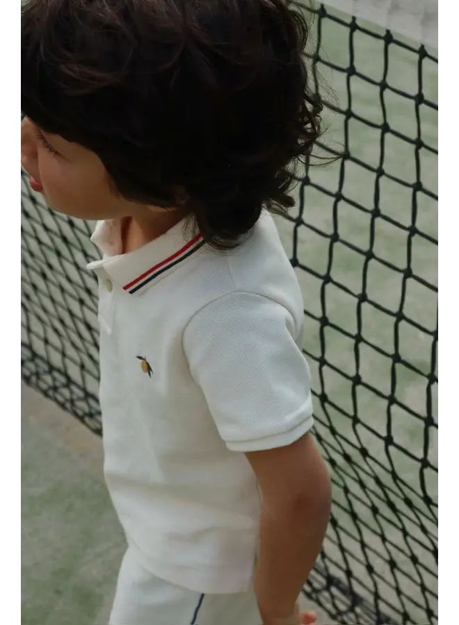 Konges Sløjd - Florian polo shirt - Antique white