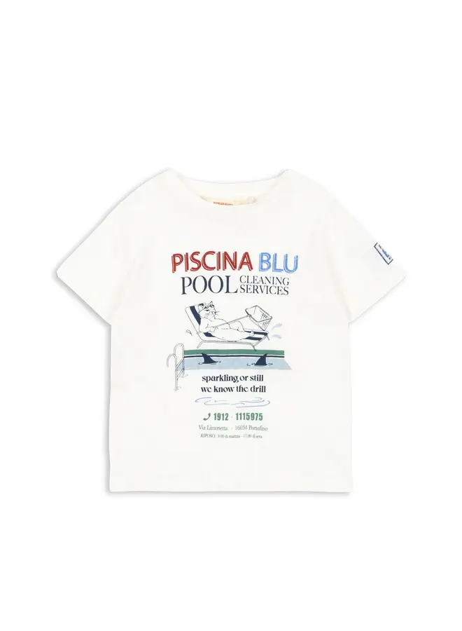 Era tee - Off white/Piscina