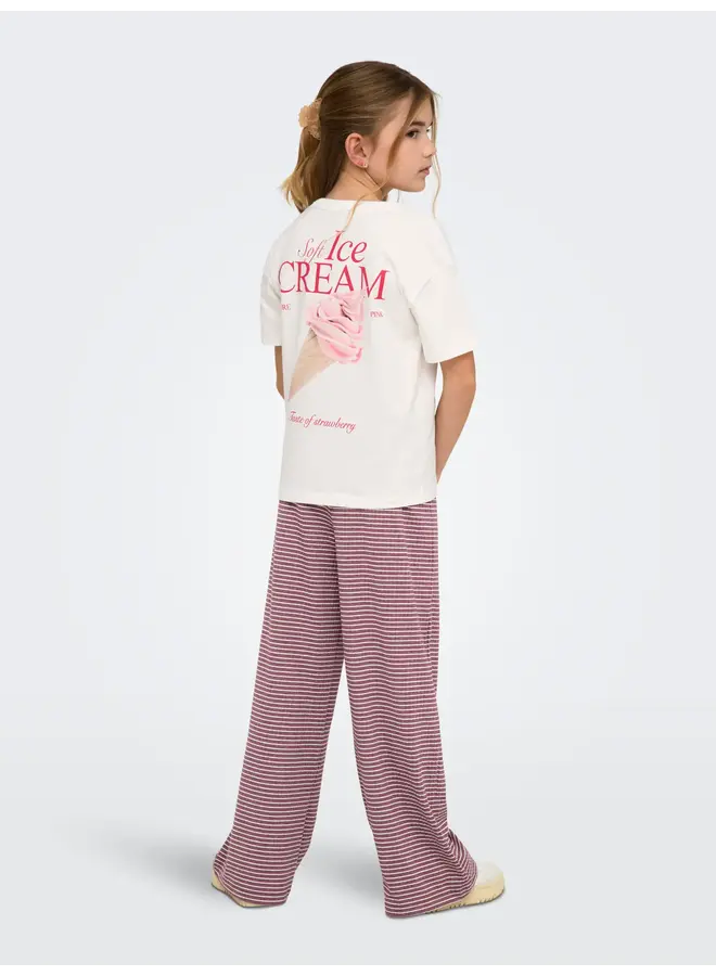 Kids Only - Helen life ss loose tee - Cloud dancer icecream