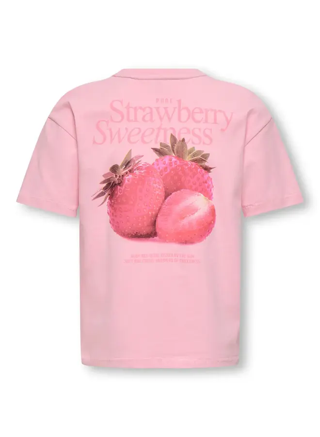 Kids Only - Helen life ss loose tee - Romance rose strawberry