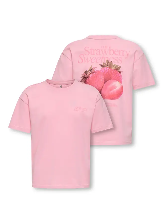 Helen life ss loose tee - Romance rose strawberry