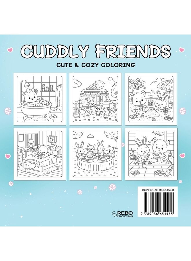 Rebo Publishers - Cuddly friends - Cute & cozy coloring