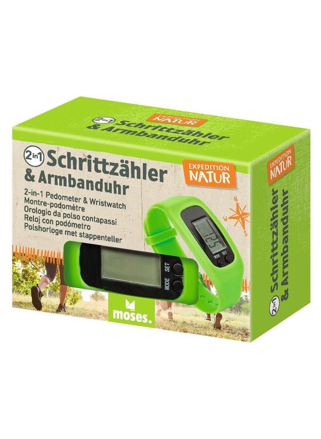 9903 - Expeditie natuur 2 in 1 stappenteller