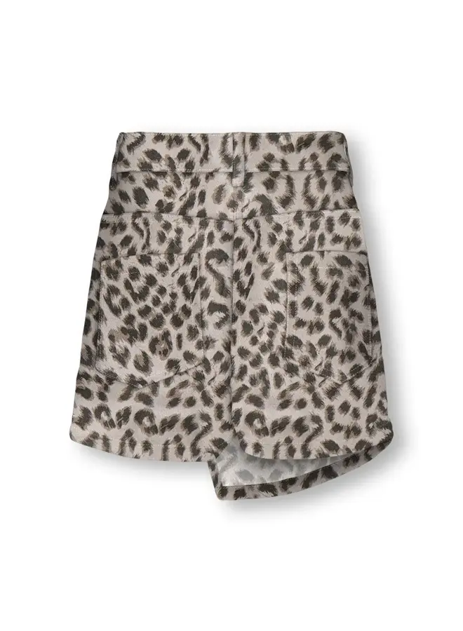 Kids Only - Anlie-naomi animal skort - Silver lining/Washed leo