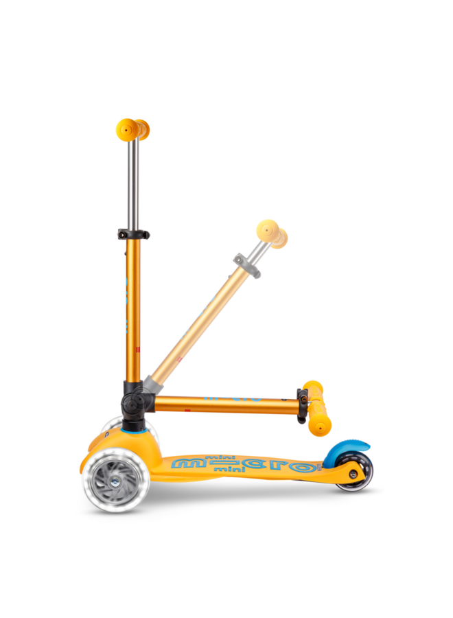 Micro Step - Mini Micro step Deluxe inklapbaar LED - Abrikoos - Limited edition
