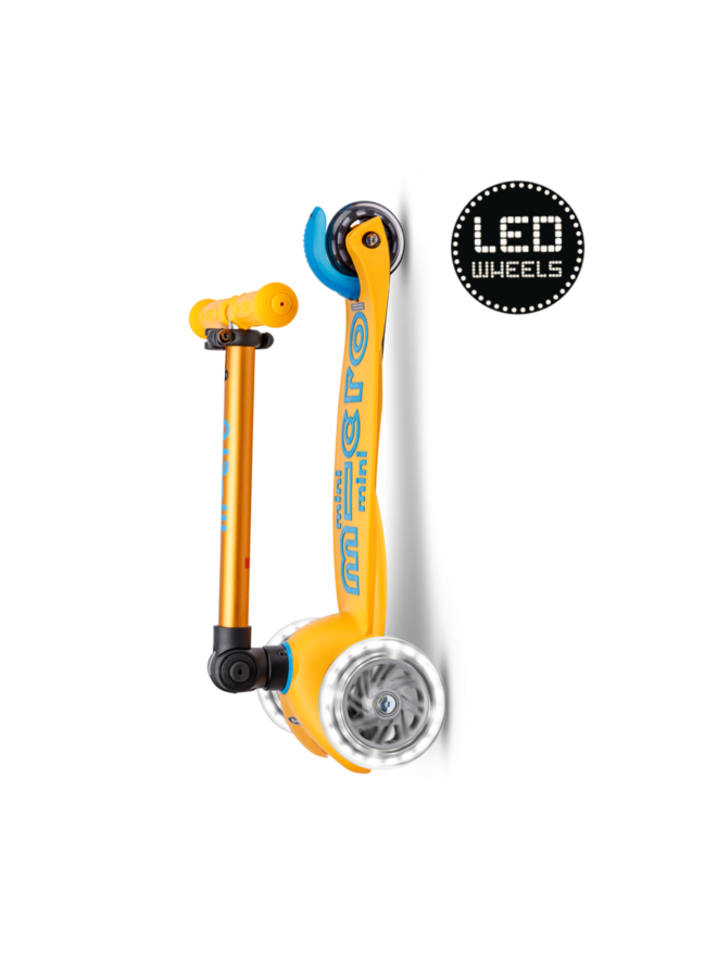 Micro Step - Mini Micro step Deluxe inklapbaar LED - Abrikoos - Limited edition