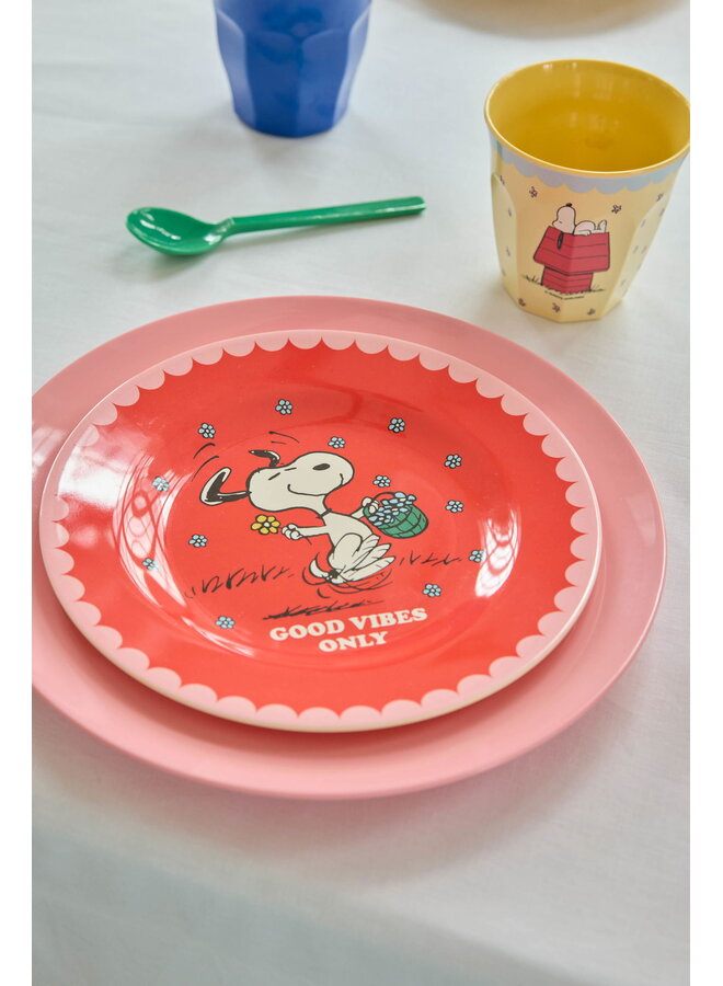 rice - Medium melamine beker - Crème Snoopy print