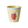 rice - Medium melamine beker - Crème Snoopy print