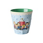 rice - Medium melamine beker - Zachtblauw Snoopy print