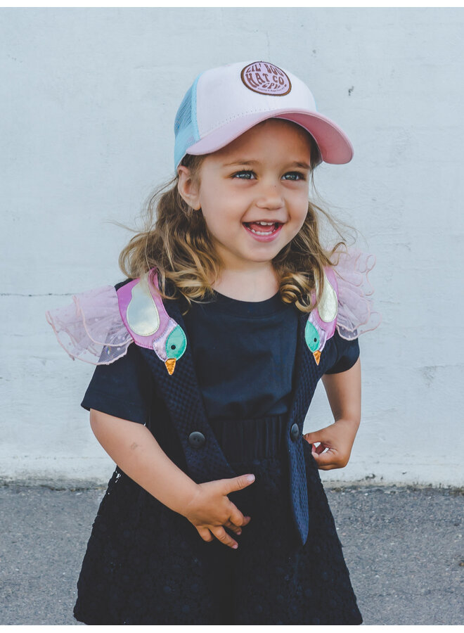 Lil' Boo - Trucker cap - Pink/Turquoise
