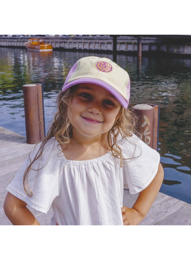 Lil' Boo - Block bloom dad cap - Pink/Purple