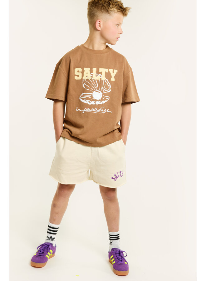 Salty Stitch - Salty pearl tee - Brown