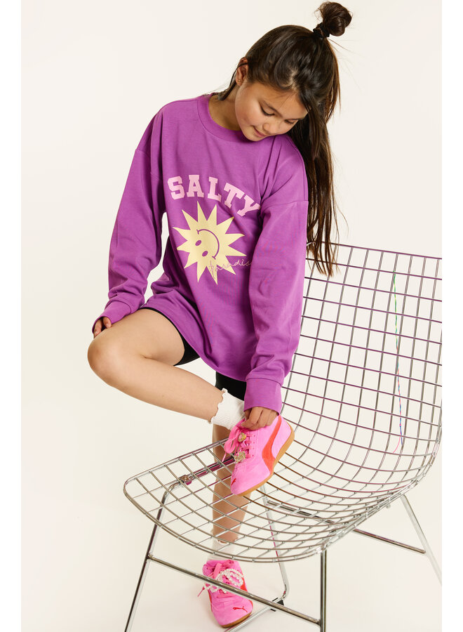Salty Stitch - Salty sun skater tee - Purple
