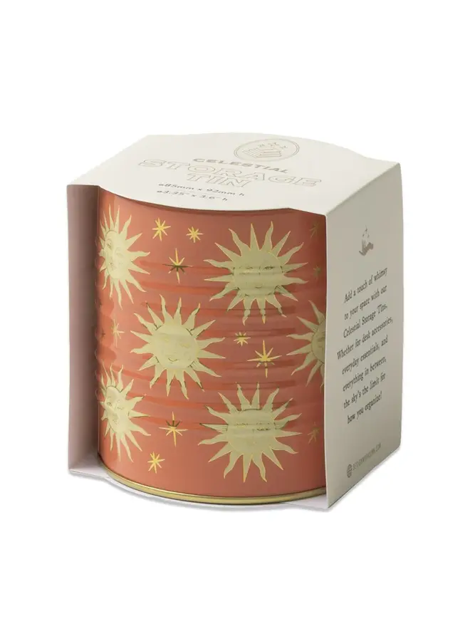 DesignWorks Ink - Celestial storage tin - Terracotta sun