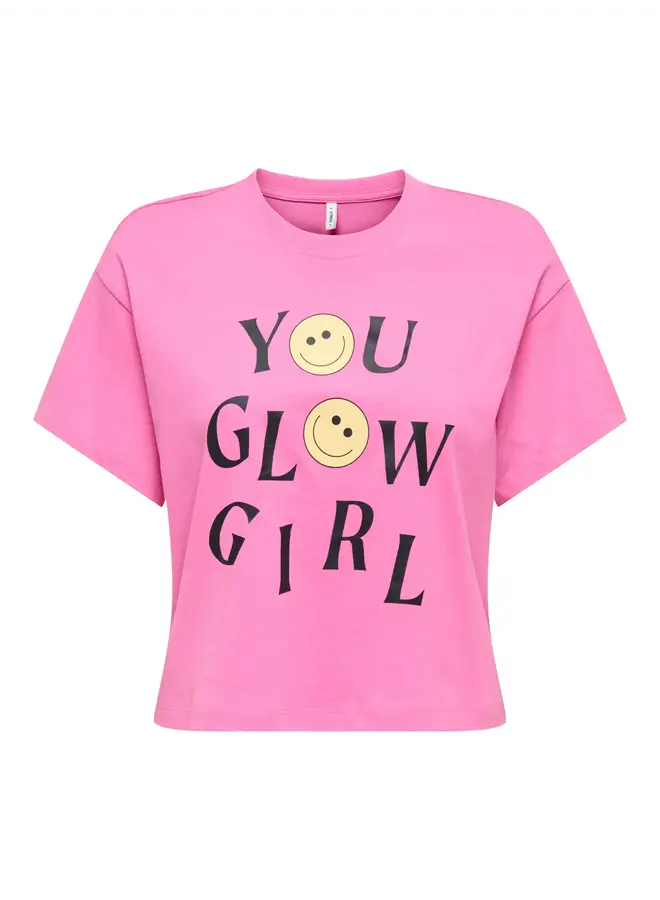 Kids Only - Annbel-smile life ss tee - Wild orchid glow