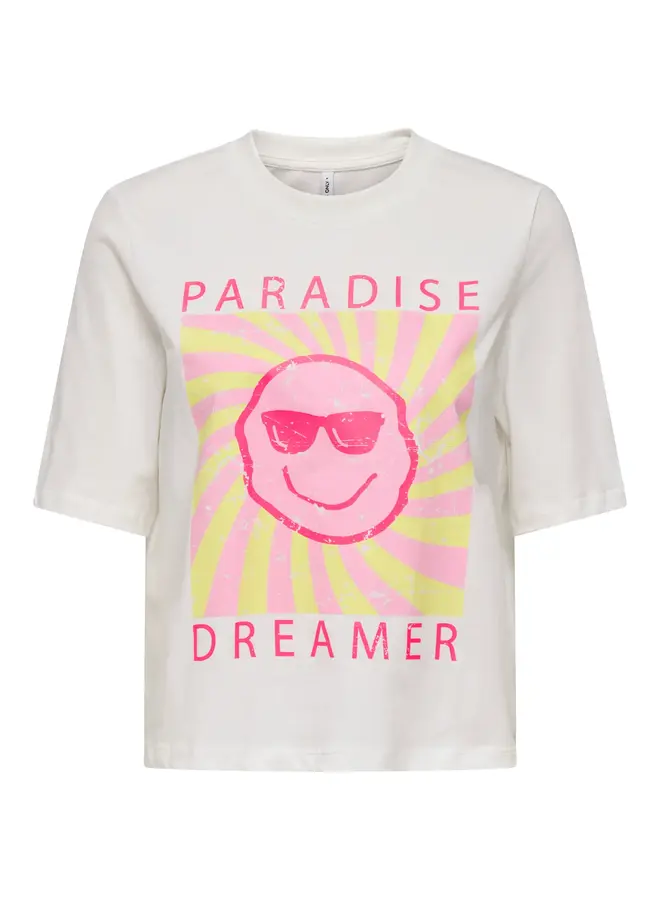 Kids Only - Carty-sun life ss tee - Cloud dancer paradise