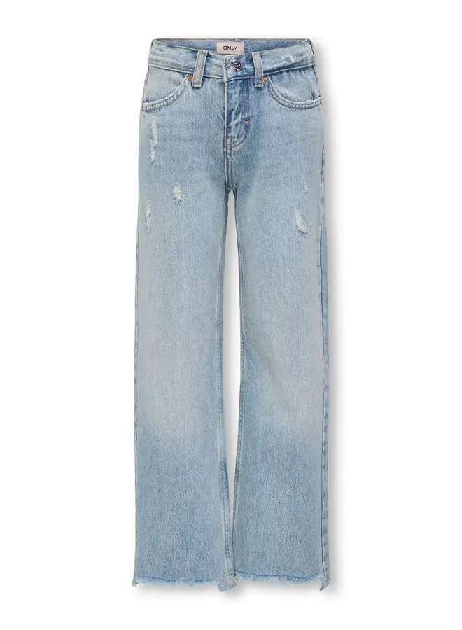 Kids Only - Juicy wide destroyed jeans - Light blue denim