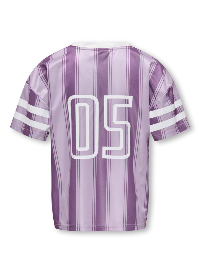 Kids Only - Lula sporty top - Lilac breeze/Crushed grape stripes