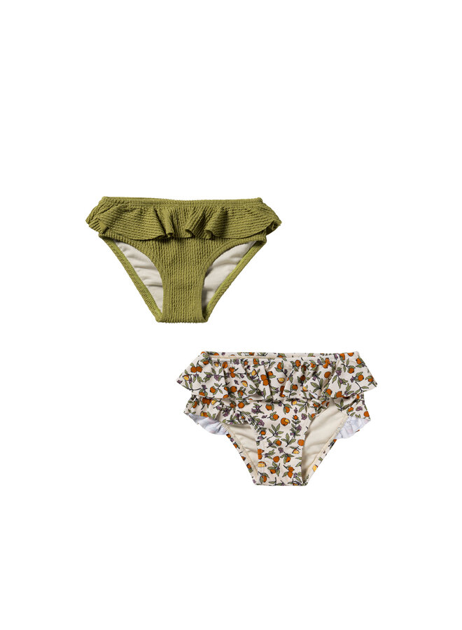 Pomme flower x Glitter crinkle 2-pack - White swan