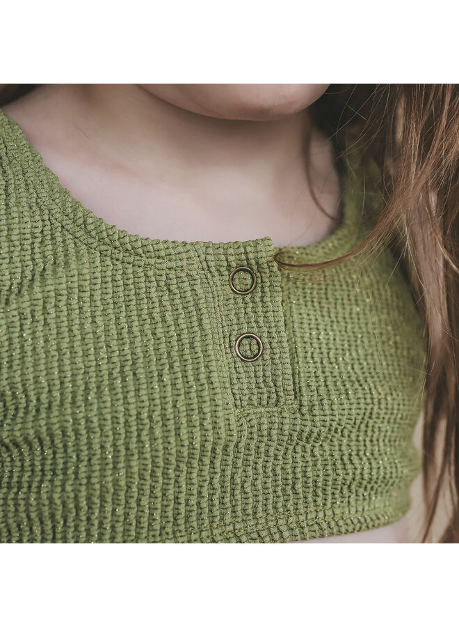 Salted Stories - Glitter crinkle bikini - Iguana