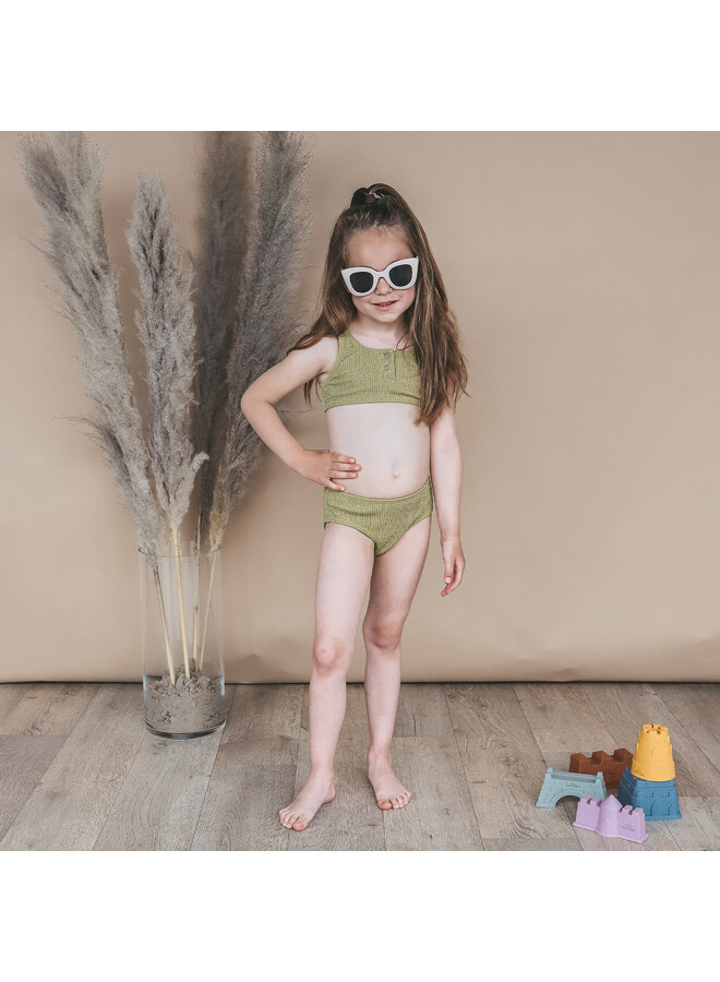 Salted Stories - Glitter crinkle bikini - Iguana