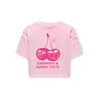 Kids Only - Milla boxy printed top - Romance rose/Cherries