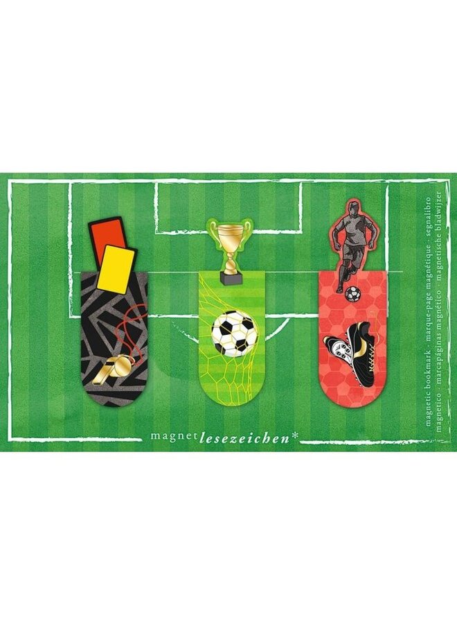 31178 - Magnetische boekenlegger voetbal set van 3