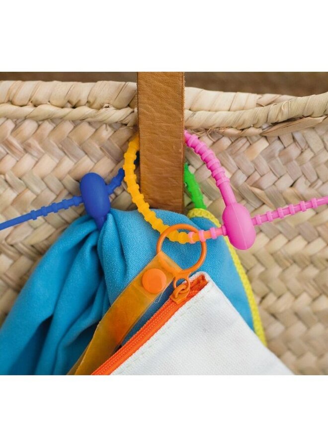 Moses - 82390 - Reizen kabelbinders neon set van 4