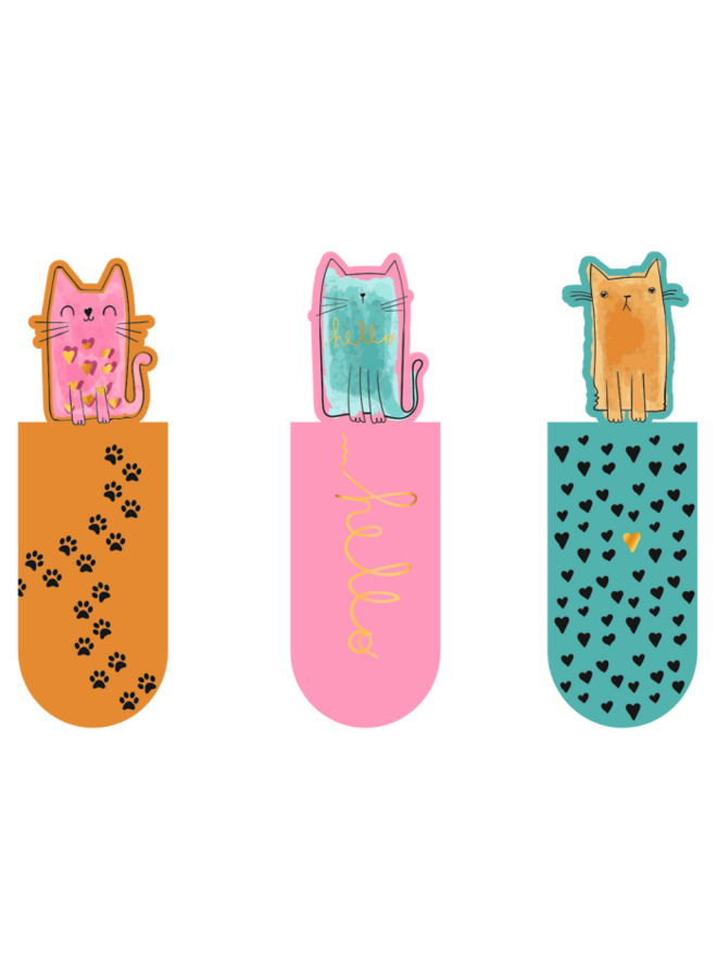 Moses - 31188 - Magnetische boekenlegger katten set van 3