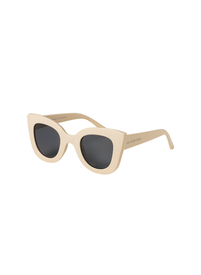 Salted Stories - Solid cat eye sunglasses - White swan