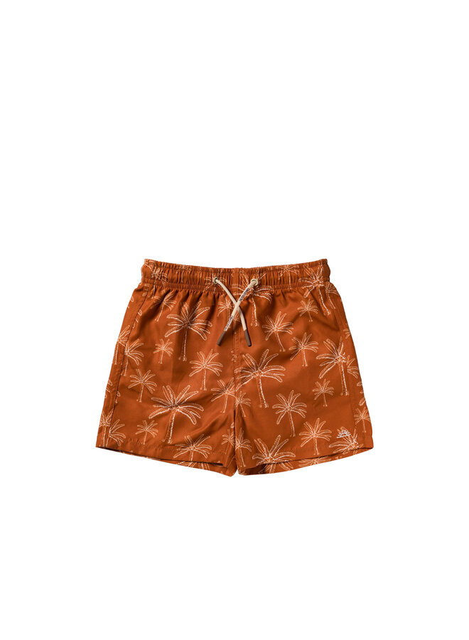 Palms swim shorts - Bombay brown