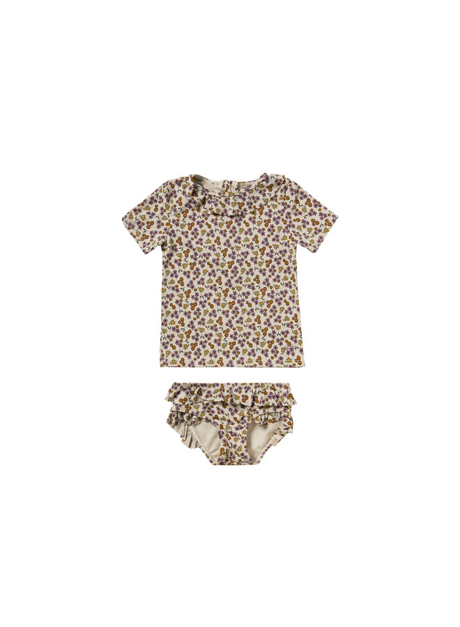 Sparkly flower set - Bombay brown