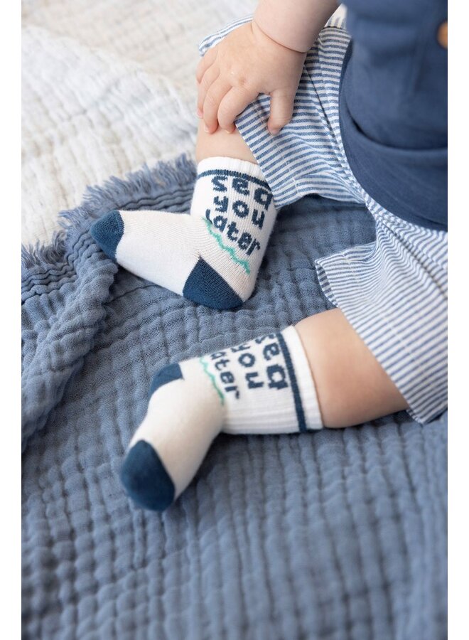 Feetje - Short streep chambray - Seaside Happiness - Chambray