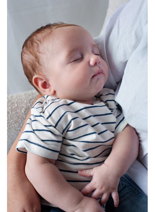 Feetje - T-shirt streep - Seaside Happiness - Offwhite