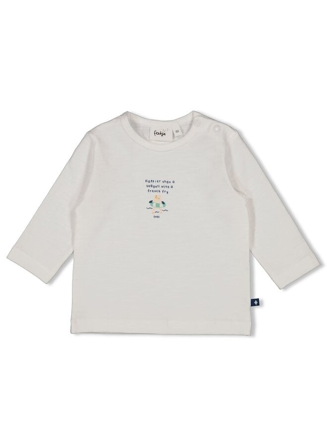Longsleeve - Seaside Happiness - Offwhite
